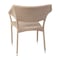 Flash Furniture Natural PE Rattan Wicker Patio Dining Chair, 2PK 2-TT-TT002-NAT-GG - alternate 3